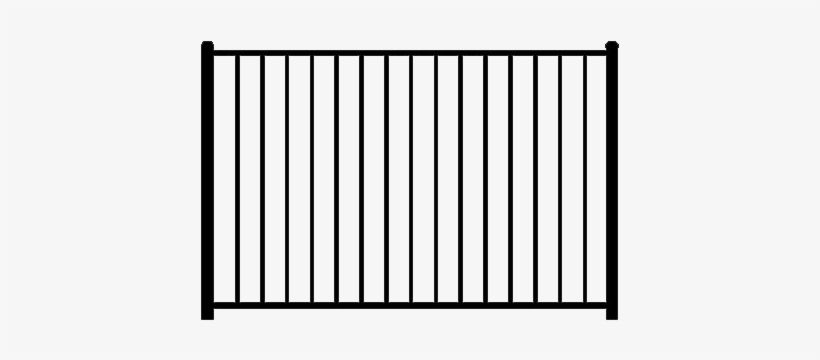 Residential Aluminum Fence -bracketed - Fence, transparent png #826569