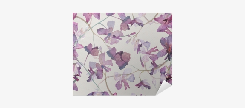 Orchids Purple Seamless Pattern - Painting, transparent png #827120