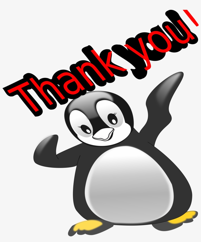 Clip Library Download Thank You Penguin Big Image Png - Png Transparent Clipart Thank You, transparent png #827165