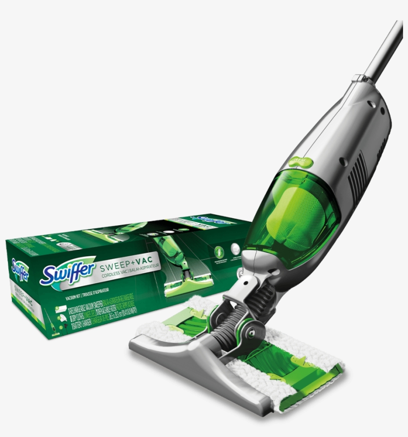 Swiffer® Sweepervac™ Cordless Vacuum Starter Kit" - Swiffer Sweep + Vac Cordless Floor Sweeper Vacuum Pet, transparent png #827190