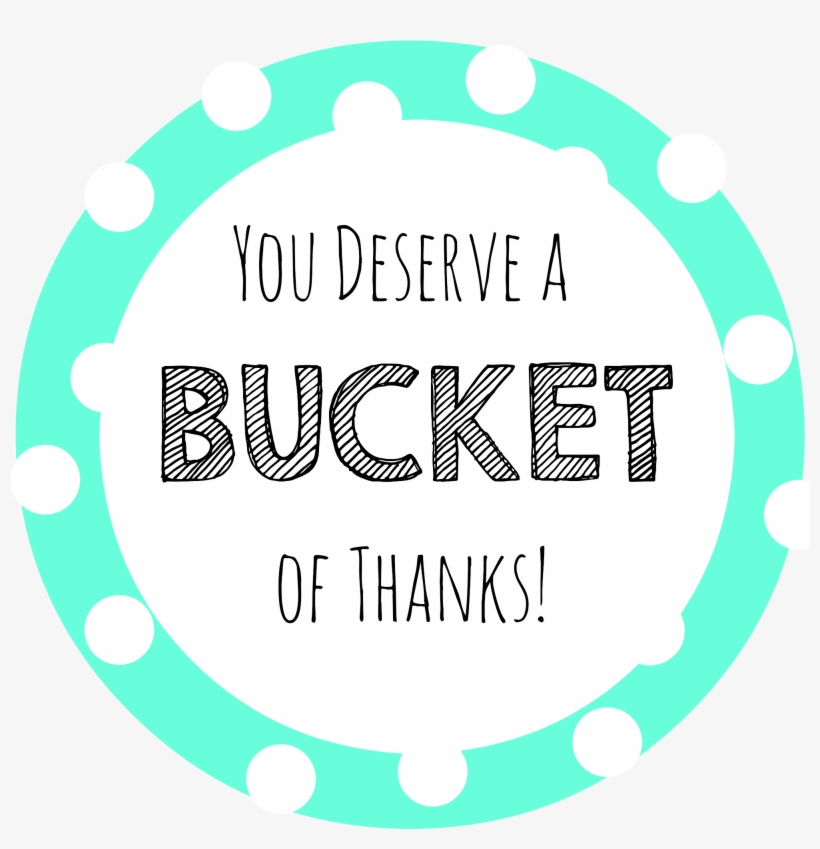 Bucketofthanksmint Bucketofthanksgrey Bucketofthankspink - Gift Of Thank You, transparent png #827207