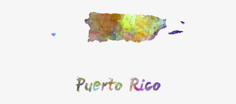 Puerto Rico In Watercolor By Pablo Romero - Puerto Rico, transparent png #827296