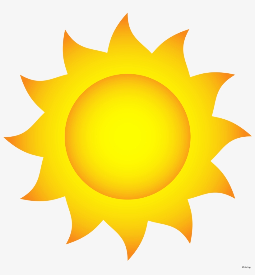 Sun Clip Art With Transparent Glow Effect Shine Weather - Sun With Black Background, transparent png #827381
