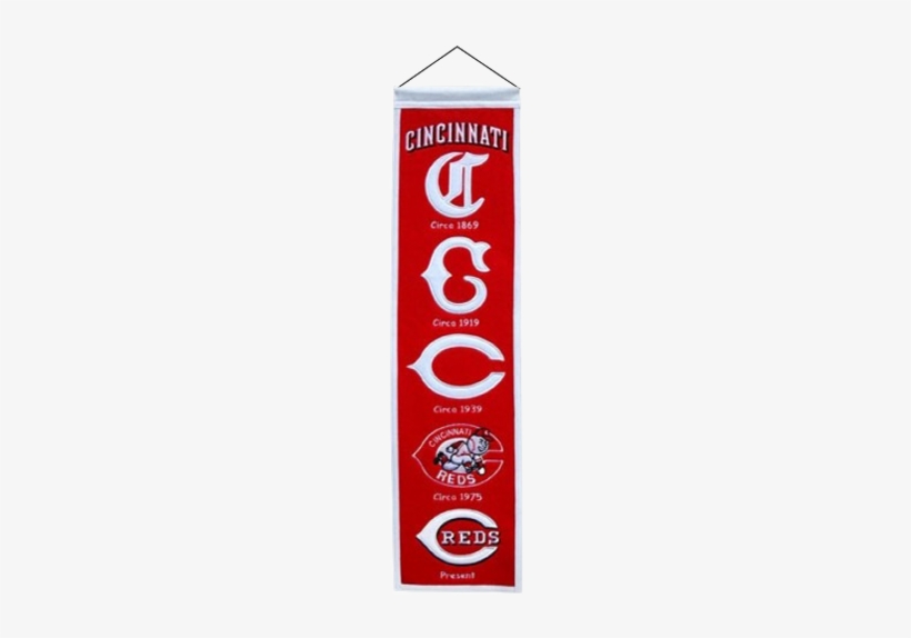 Winning Streak Wk-46008 Cincinnati Reds Heritage Banner, transparent png #827491