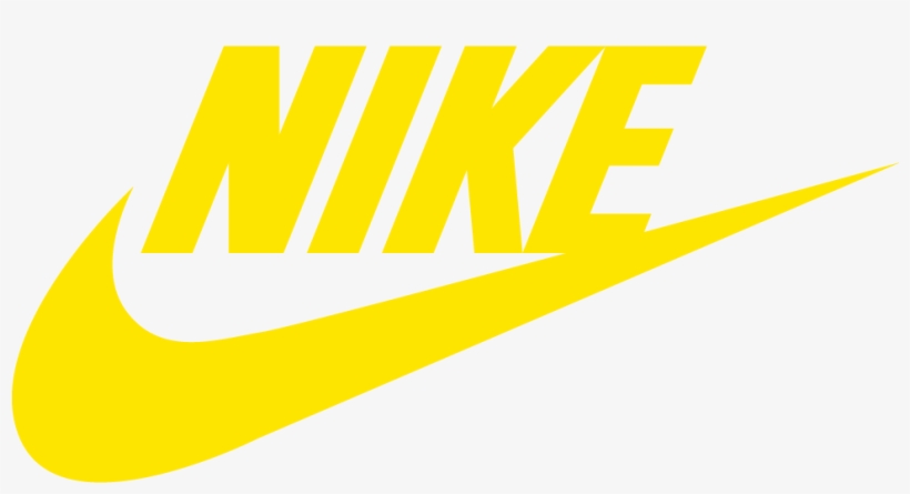 Nike - Nike Logo Png Yellow - Free 