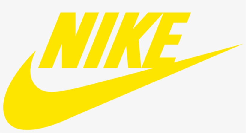 Nike - Nike Logo Png Yellow, transparent png #827750