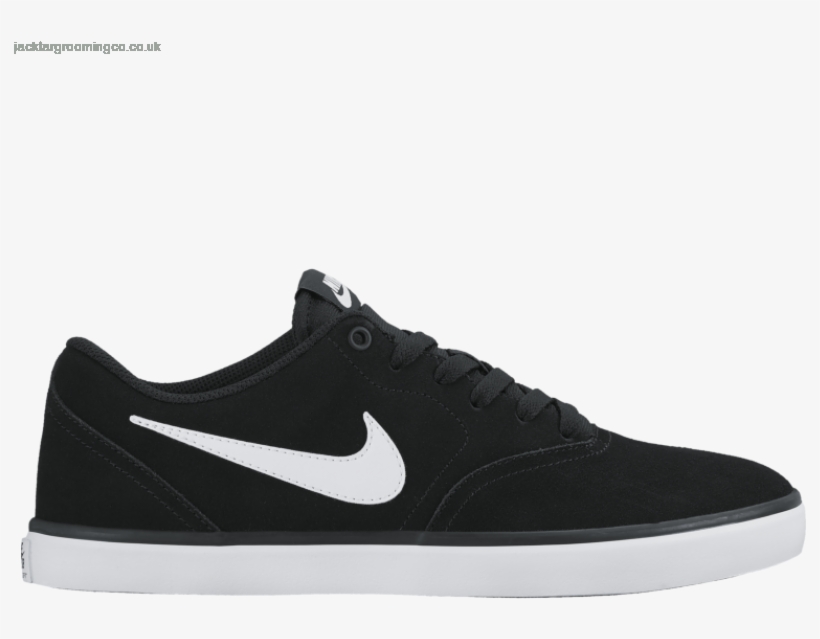 Mens Shoes 2016 Nike Sb Check Solar Shoes Black White - Nike Sb Check Solar, transparent png #827921