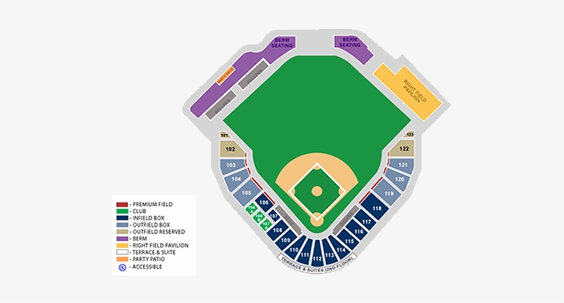 Cincinnati Reds - Goodyear Ballpark Seating Chart, transparent png #827958