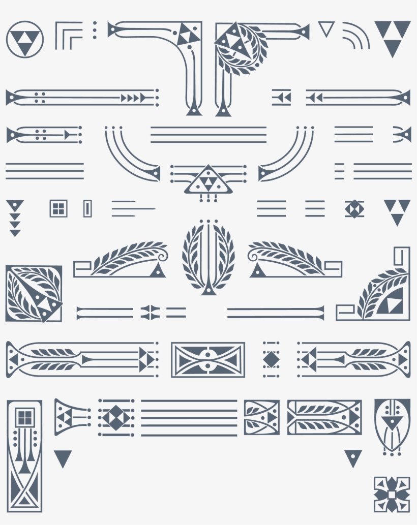 Create Customized Frames By Mixing The 600 Vector Parts - Decorative Arts, transparent png #828409