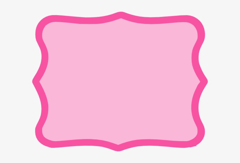 Hot Pink Clip Art At Clker Com - Pink Frame Clipart Png, transparent png #828477