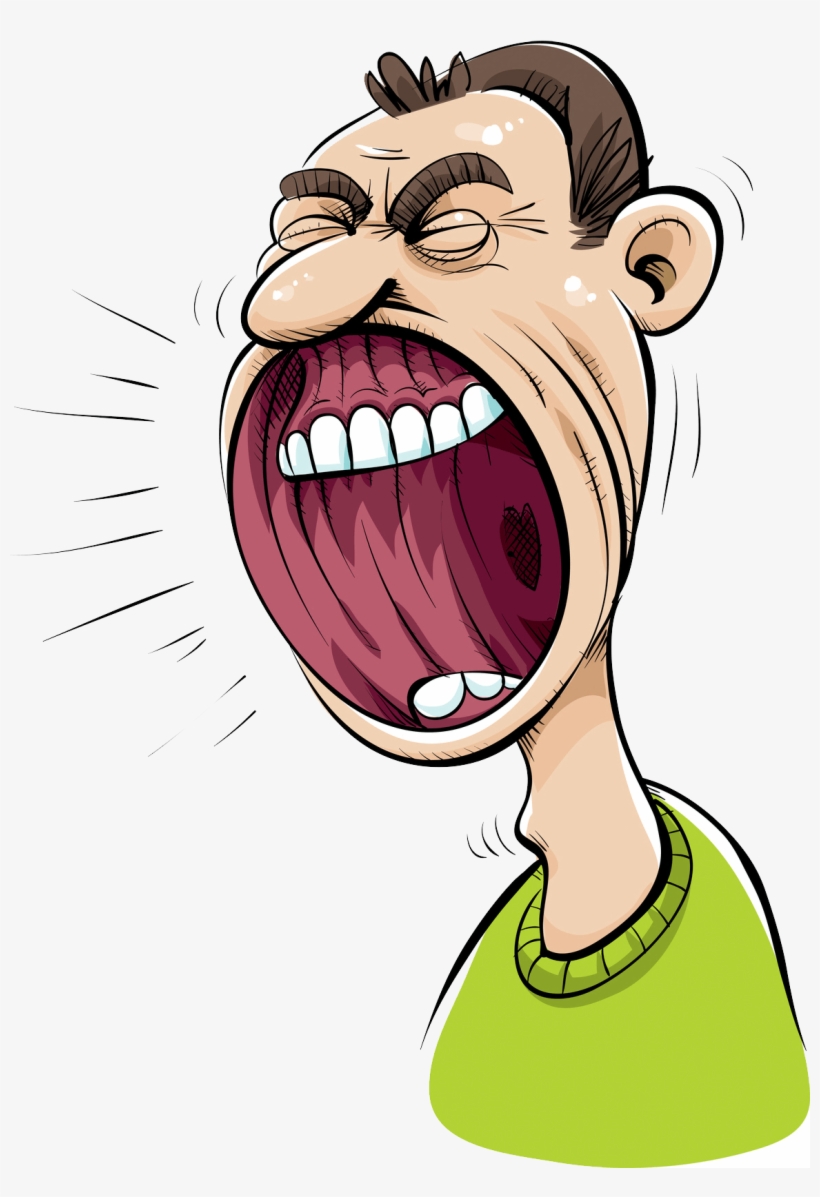 Forex Trader Yelling - Shouting Cartoon, transparent png #828963