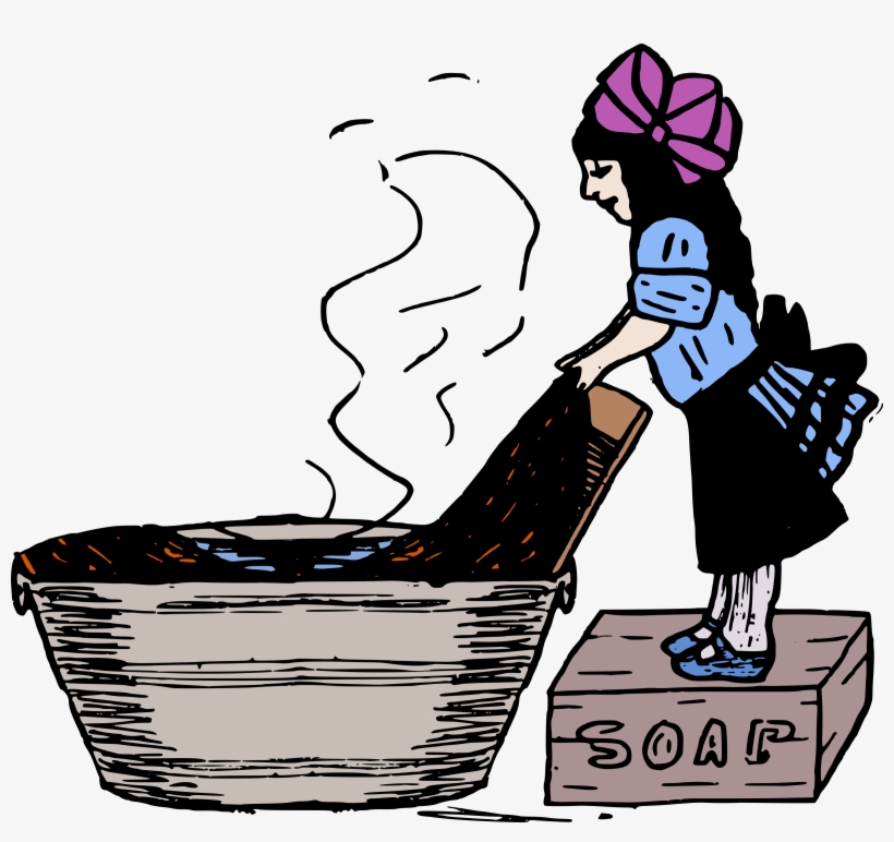 Laundry Clipart Clothes Line - Washing Board Clip Art, transparent png #829198