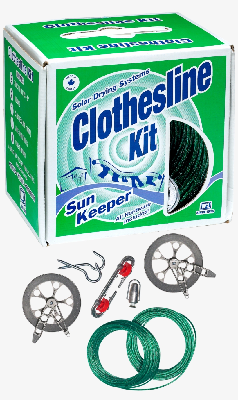 Outdoor Clothesline Kit - Cleaning, transparent png #829752