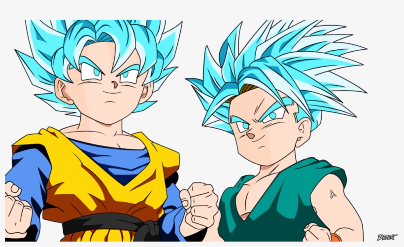 402kib, 1024x576, Chadten & Hunks - Goten Super Saiyan Blue, transparent png #8200091