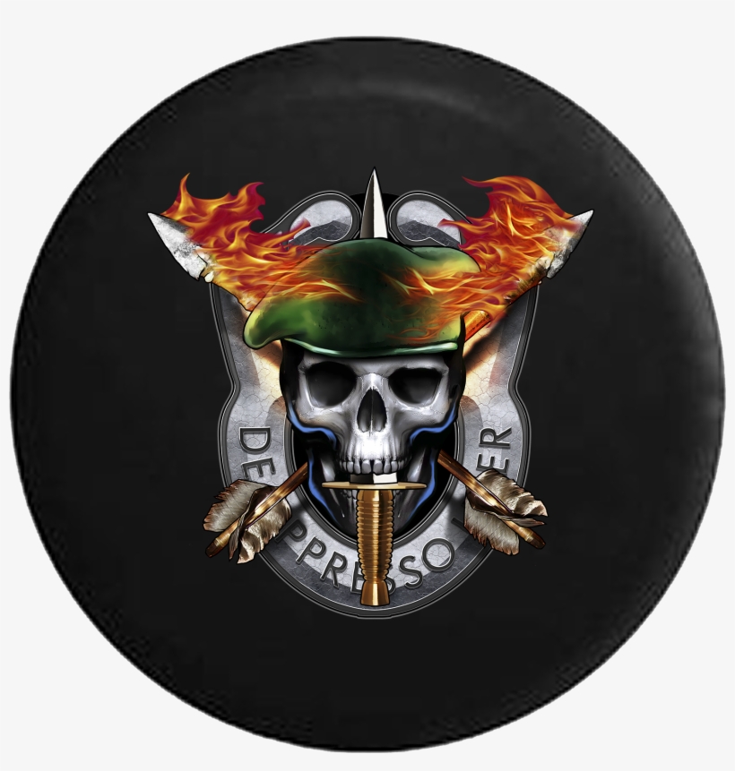 Us Army Special Forces Crossed Arrows Sword Skull Rv, transparent png #8200535