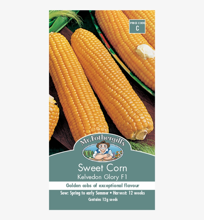 Mr Fothergill's Sweet Corn Kelvedon Glory Seeds - Seed, transparent png #8201088