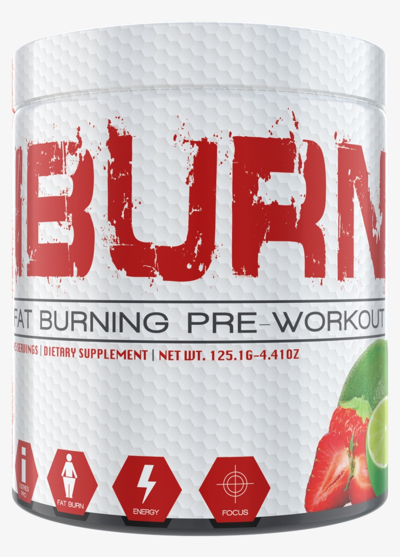 Iburn Preworkout Powder- Strawberry Lime - Exxon, transparent png #8201449