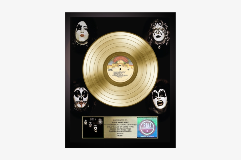 Personalized Kiss Gold Record Award - Kiss Kiss 1974, transparent png #8201530