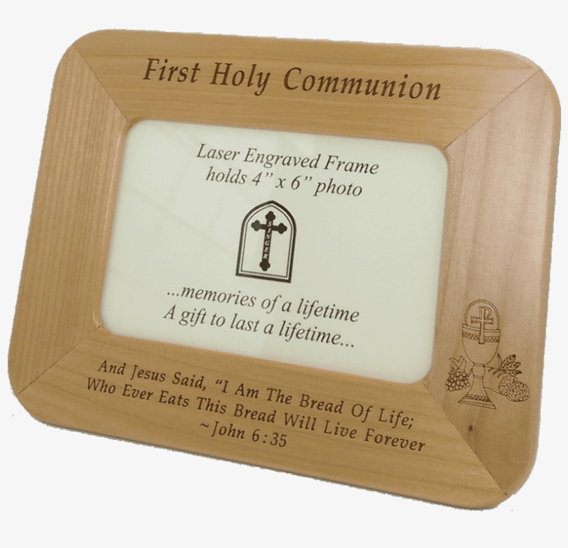 First Communion Maple Wood Photo Frame Gift Image - Bar Soap, transparent png #8201830