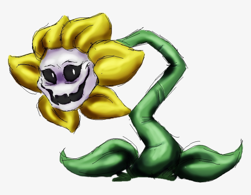 The Flower,undertale Персонажи - Cartoon, transparent png #8202185