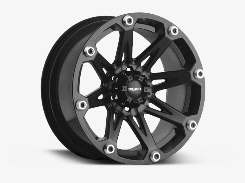 Ballistic 814 "jester" Wheel In Satin Black For 07-18 - Ballistic Jester Wheels, transparent png #8202610