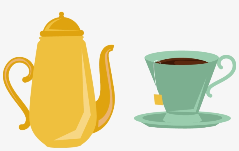 Teapot Coffee Cup Mug - Tetera Con Tazas Png, transparent png #8203043