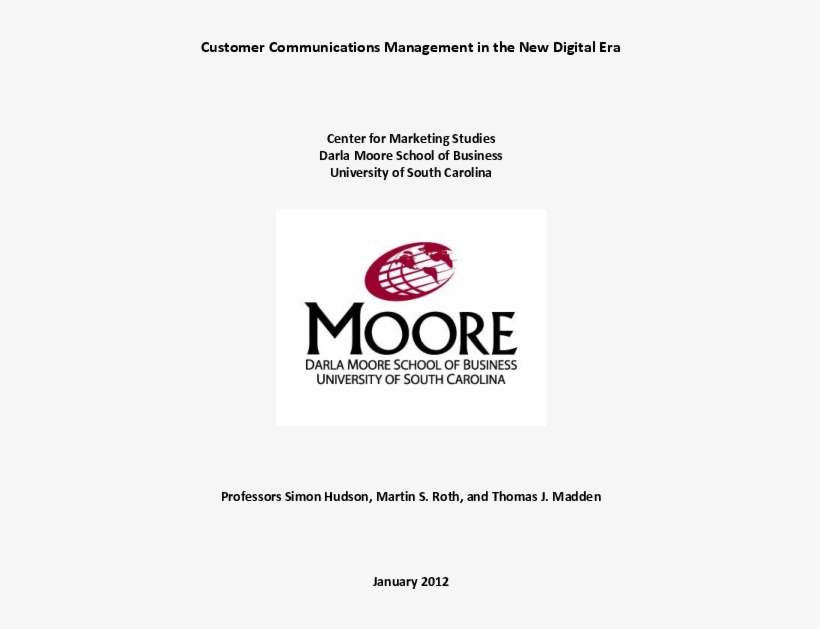 Pdf - Moore School Of Business, transparent png #8204424