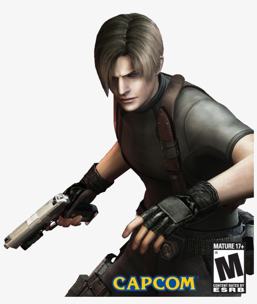 Resident Evil 4 Com Tudo O Que Aconteceu Em Raccon, - Leon Resident Evil 4 Render, transparent png #8205045
