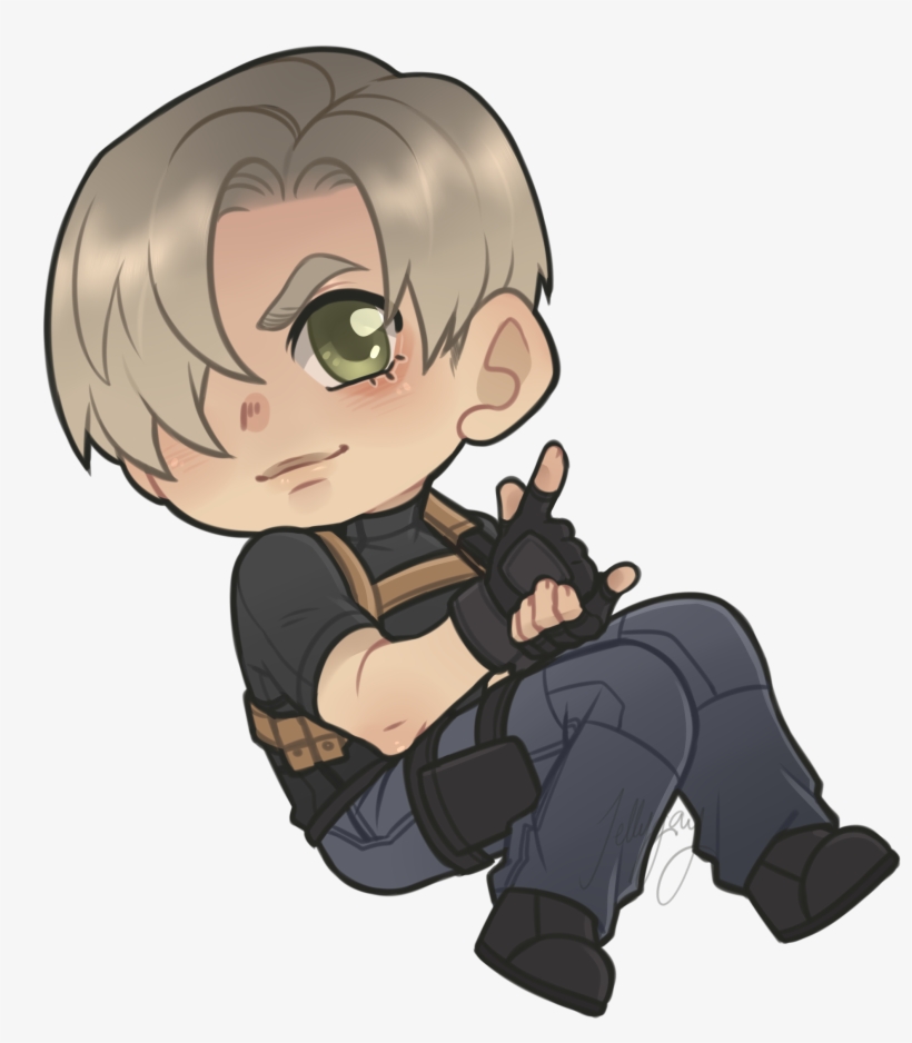 The Three Stage Of Leon Kennedy - Cartoon, transparent png #8205093