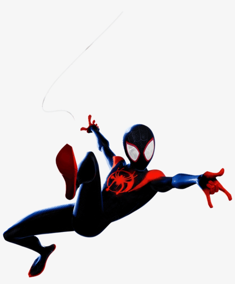 Into The Spider Verse Miles Morales 1 Png By Captain - Spider Man Into The Spider Verse Stickers, transparent png #8205198