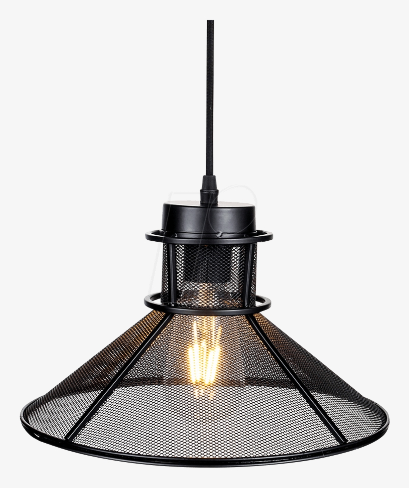 Black Metal V Shape Mesh Pendant Lamp D - Chandelier, transparent png #8205267