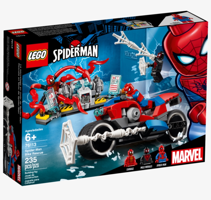 Lego Spiderman Bike Rescue, transparent png #8205748