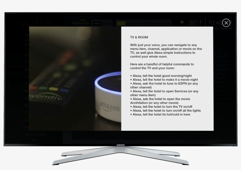 Beyondtv User Interface - Led-backlit Lcd Display, transparent png #8205901