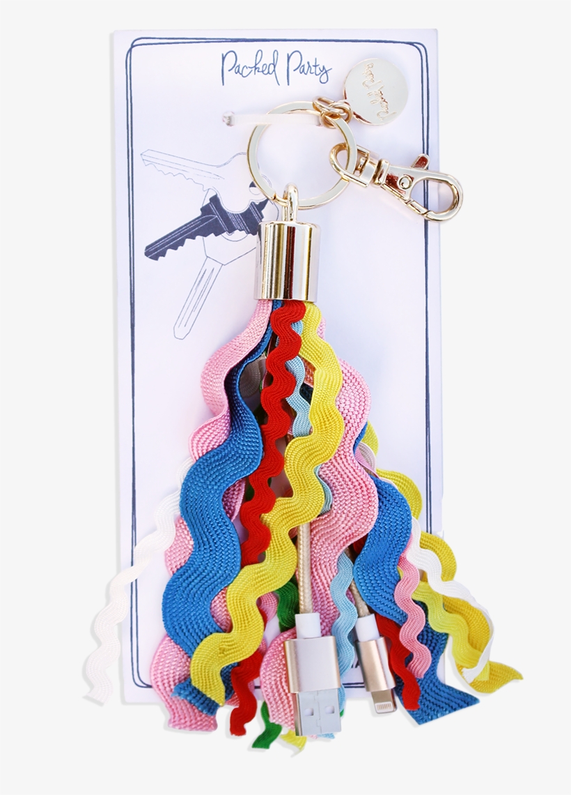 Charging Cord Keychain - Earrings, transparent png #8206097