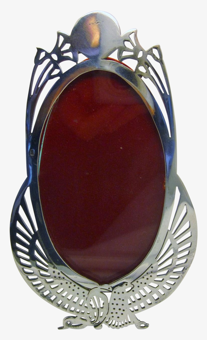 900 Silver Egyptian Picture Frame Egyptian Revival - Gemstone, transparent png #8206131