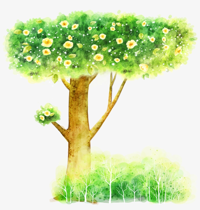 Cartoon Illustration Trees Transprent Png Free Download, transparent png #8206614
