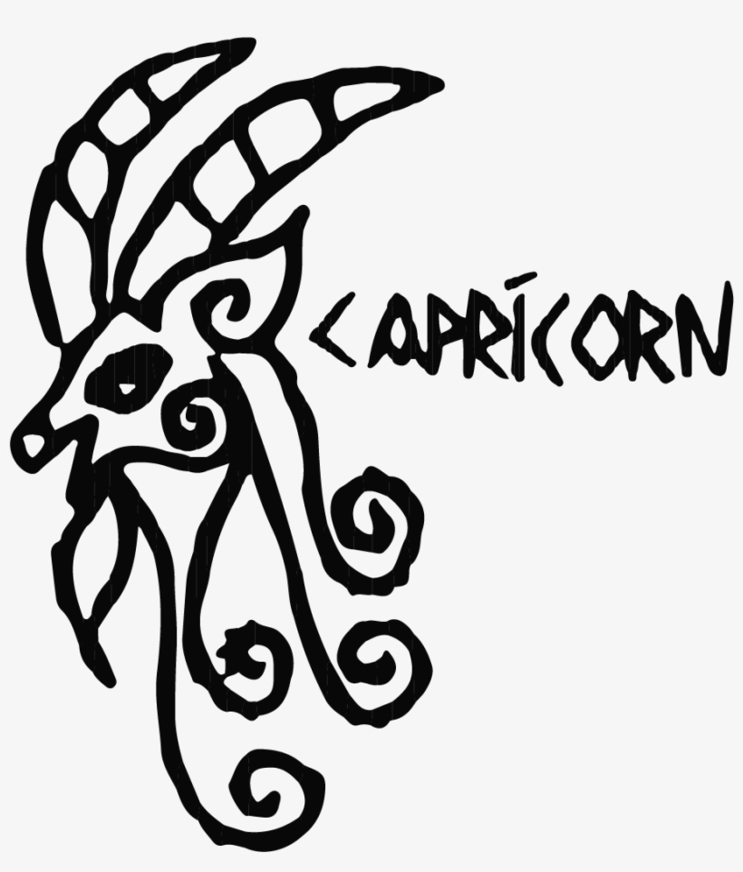 Capricorn Embroidery - Embroidery - Illustration, transparent png #8206692