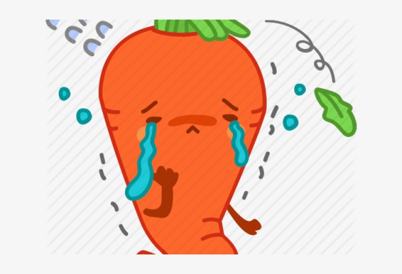 Sad Carrot Cartoon, transparent png #8207639