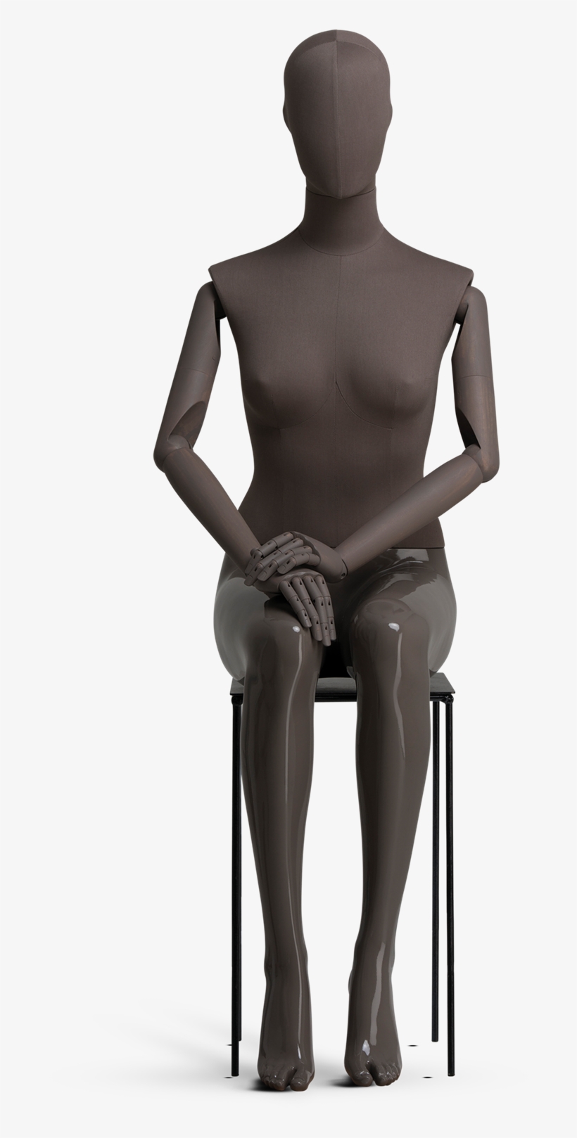 Mannequins Abstract Collection Fabric With Articulated - Standing, transparent png #8207890