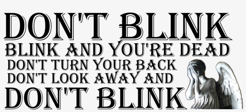Dr Who Weeping Angel Don't Blink> - Domin Sport, transparent png #8208136