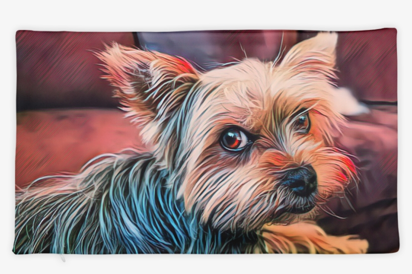 Yorkie Pillow Case - Chien Qui Reste Petit Toute Sa Vie, transparent png #8208534