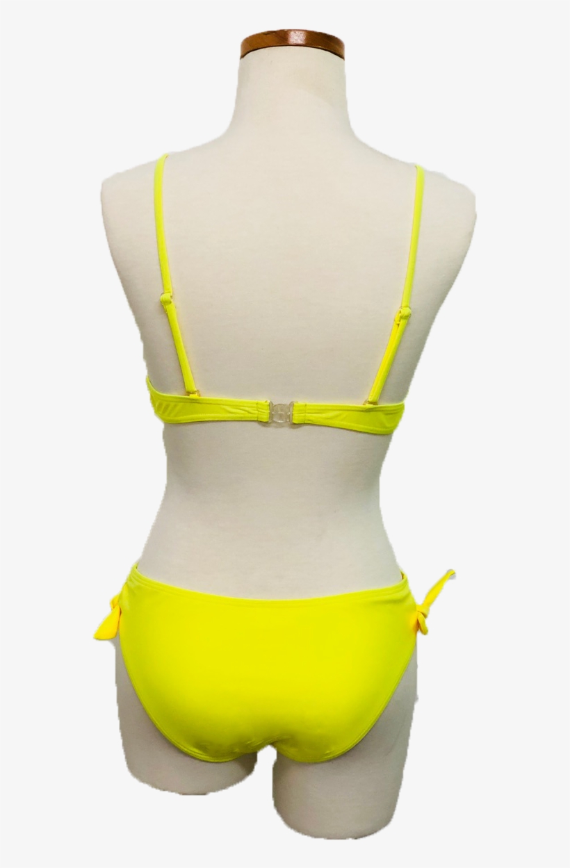 Women's Tie Front Bralette Bikini - Mannequin, transparent png #8208796