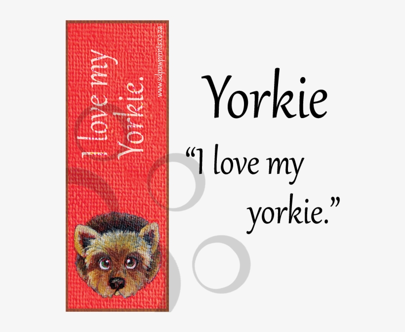 Yorkie Bookmark - Amue - Free Transparent PNG Download - PNGkey