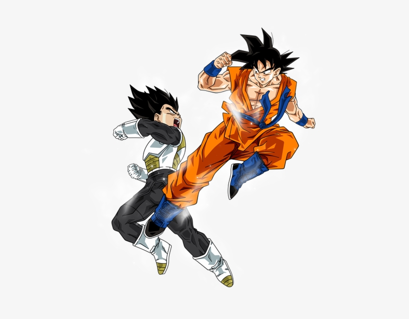 Goku Vs Vegeta By Bardocksonic-d9mb8qp - Goku Vs Vegeta Png, transparent png #8209820