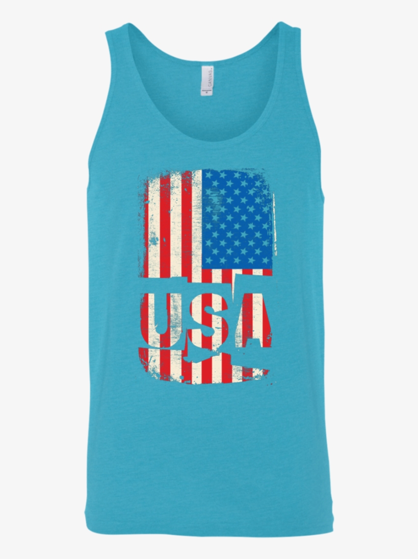 American Stars Stripes Flag Tank - Active Tank, transparent png #8210556
