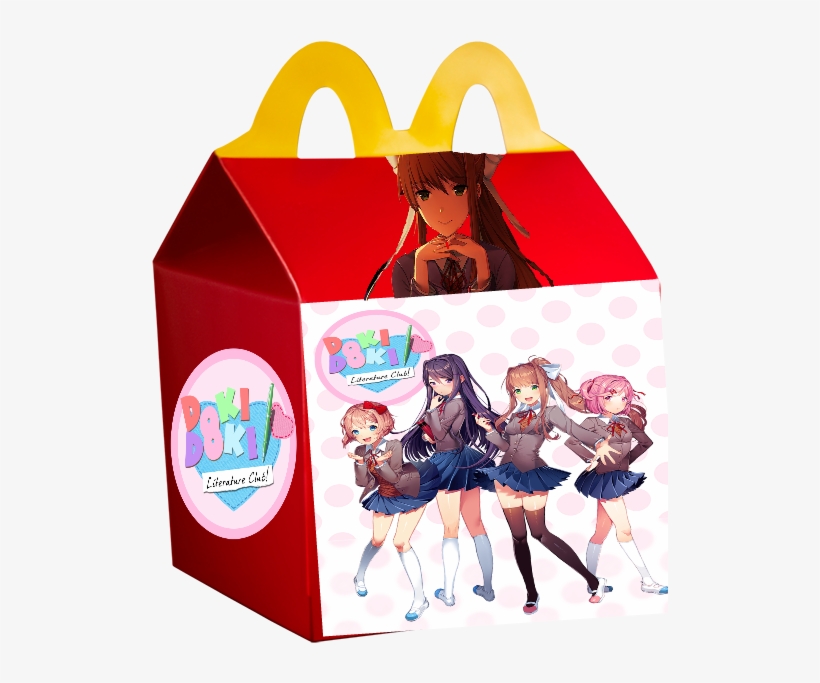 Funddlc Happy Meal - Doki Doki Literature Club Poster, transparent png #8210624