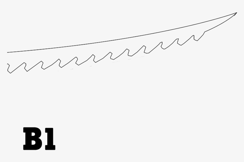 How To Make Genji's Sword - Line Art, transparent png #8210984