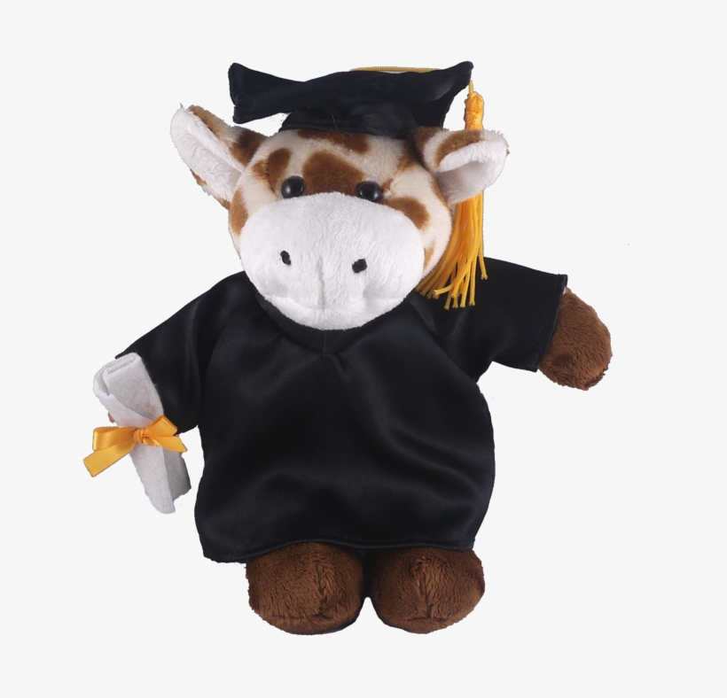 Giraffe - Graduation Giraffe Stuffed Animal, transparent png #8211266