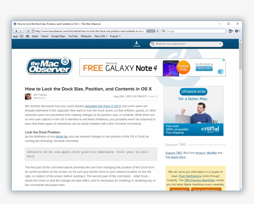 Safari For Windows Tmo - Mac Observer, transparent png #8211412