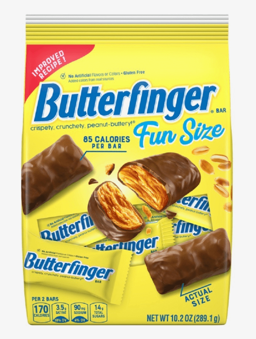 Butterfinger Candy Bar Fun Size Bag Buy Groceries Online - Pumpernickel, transparent png #8211419